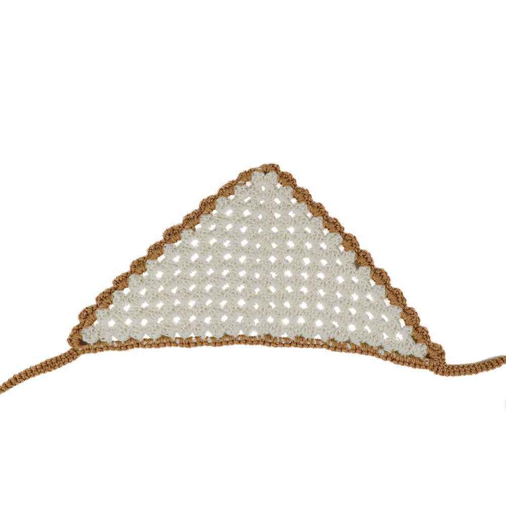 Headband - White & Brown