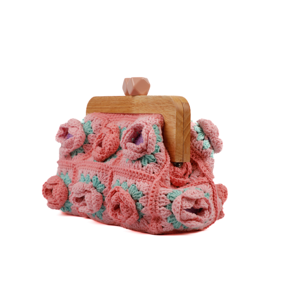 Italia Macrame Purse - Rosie Bloom