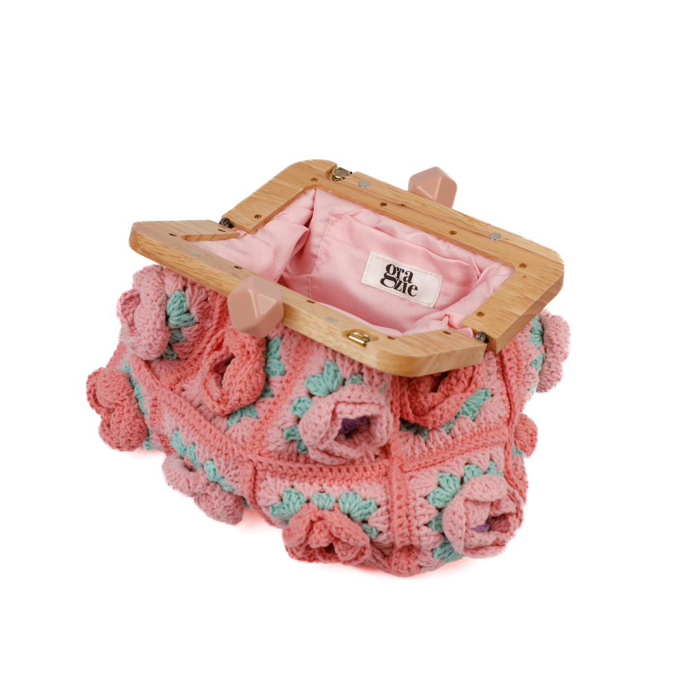 Italia Macrame Purse - Rosie Bloom