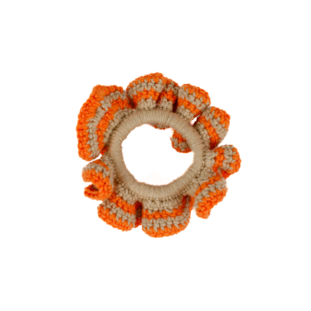 Scrunchie - Brown Orange