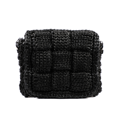 Danila Puzzle Metallic Crossbody - Black Matte