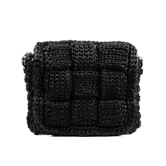 Danila Puzzle Metallic Crossbody - Black Matte