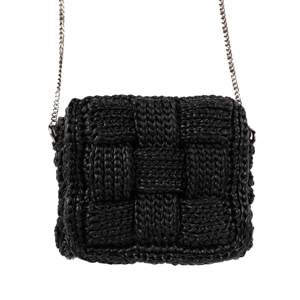 Danila Puzzle Metallic Crossbody - Black Matte