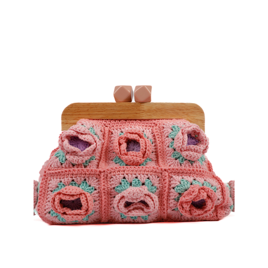 Italia Macrame Purse - Rosie Bloom