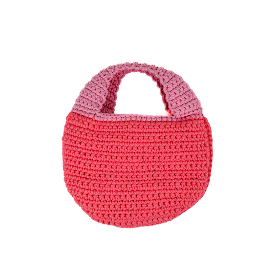 Frannie T-Shirt Yarn Handbag - Shades of Pink