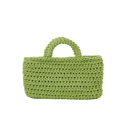 Chesca Macrame Handbag - Pistachio Green