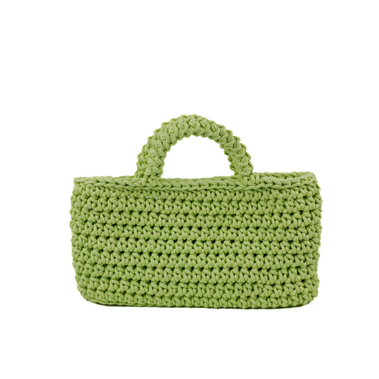 Chesca Macrame Handbag - Pistachio Green