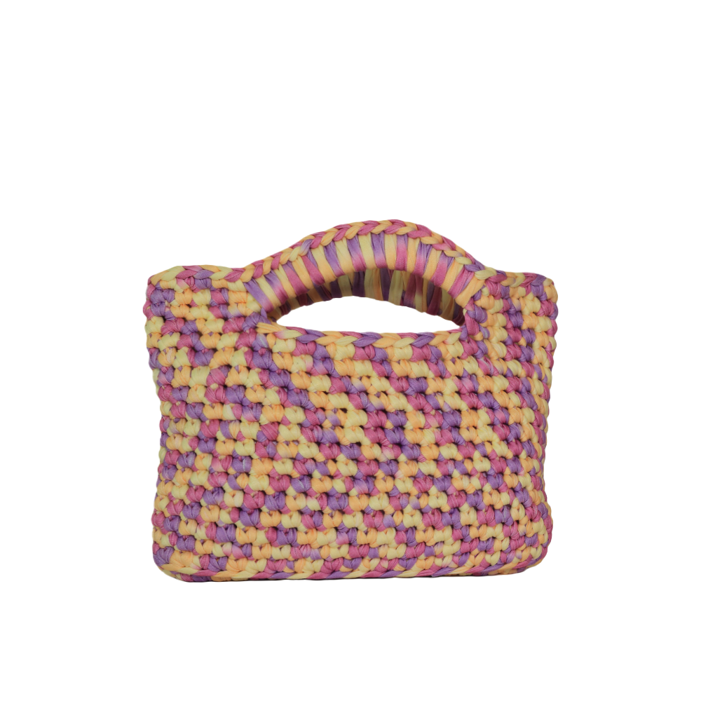 Alessandra Handbag - Sugar Cookie Yellow Purple