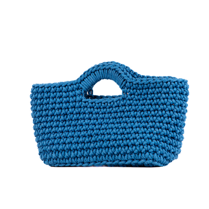 Agnese Macrame Handbag - Blue