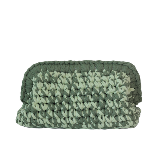 Fabrizia T-Shirt Yarn Clutch - Jungle Green