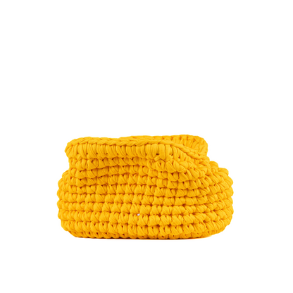 Abelia Mini T-Shirt Yarn Clutch - Yellow