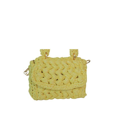 Lucia Puff Metallic Crossbody - Macaroon Yellow