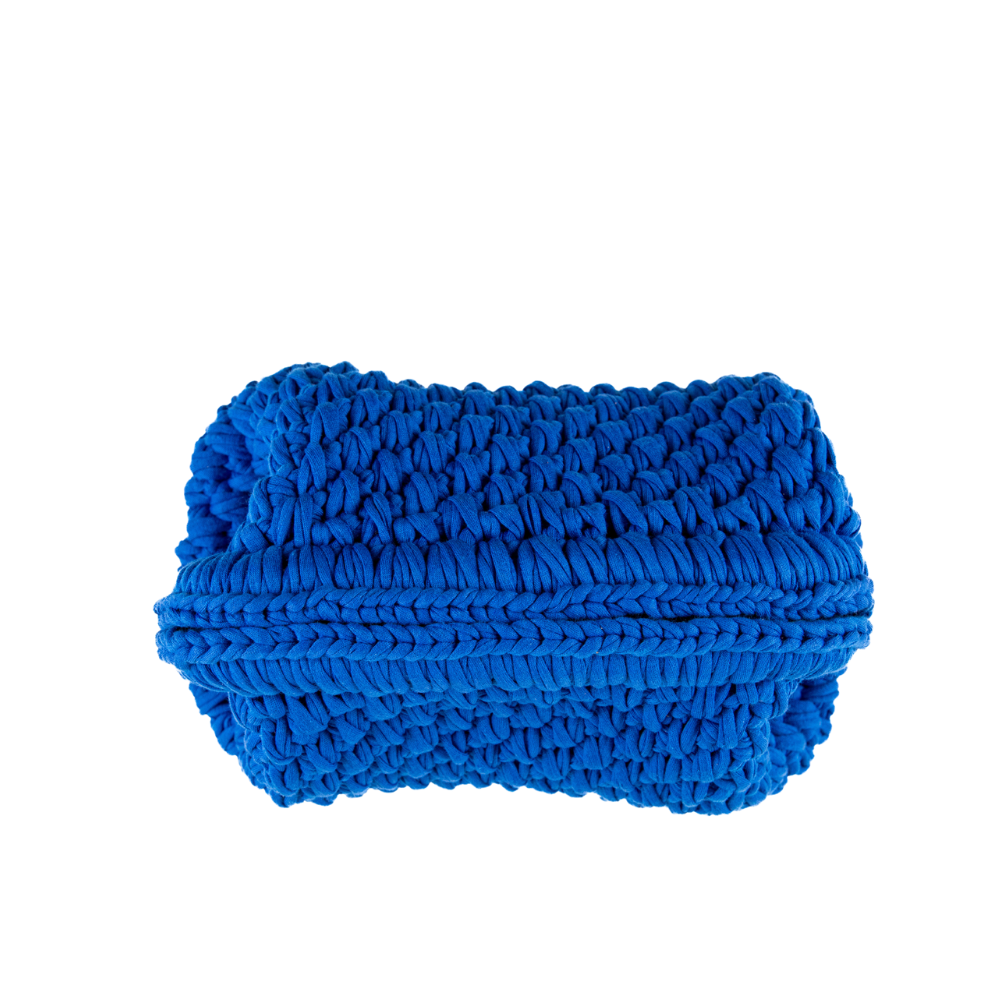 Bridgetta T-Shirt Yarn Clutch - Royal Blue