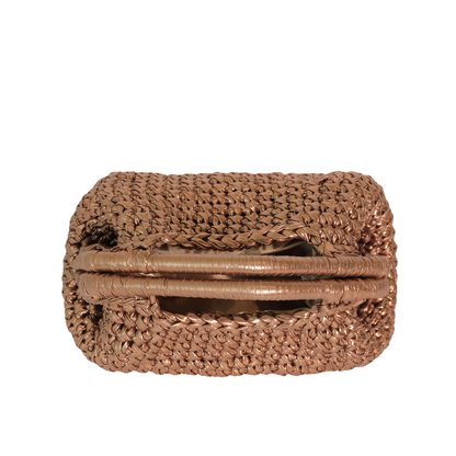 Alessia Metallic Clutch - Golden Bronze
