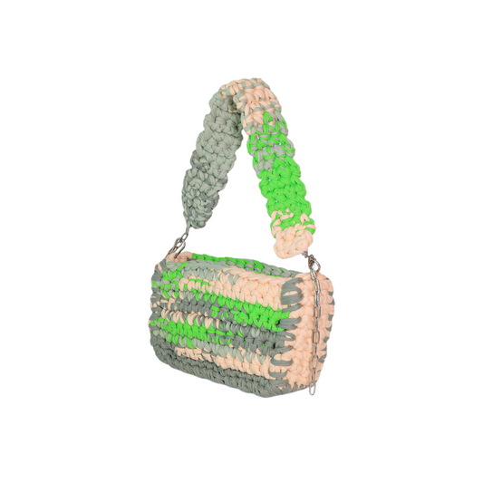 Antonia T-Shirt Yarn Crossbody - Green