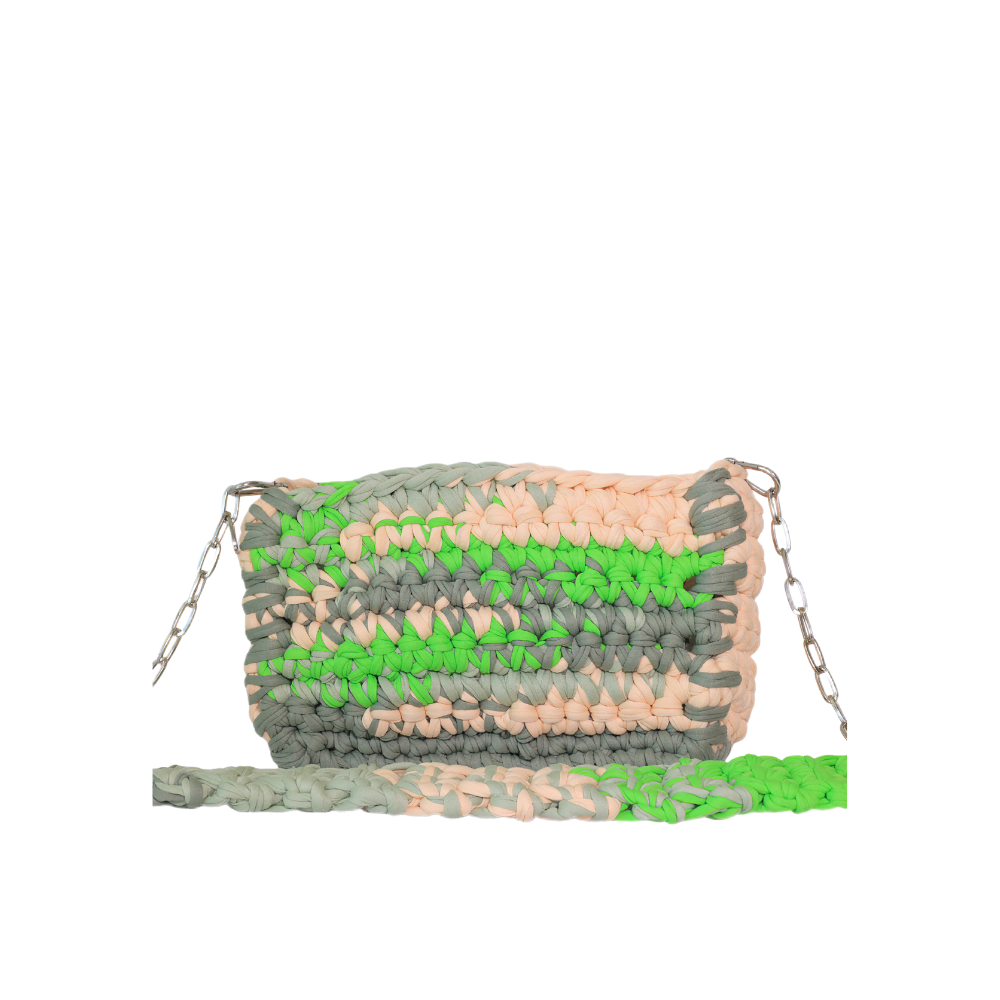 Antonia T-Shirt Yarn Crossbody - Green