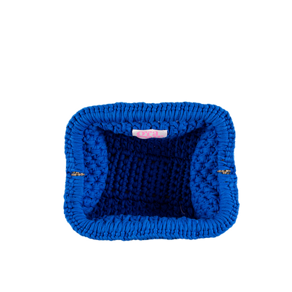 Bridgetta T-Shirt Yarn Clutch - Royal Blue