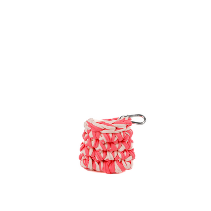 Airpods T-Shirt Yarn Case - Pink & Coral