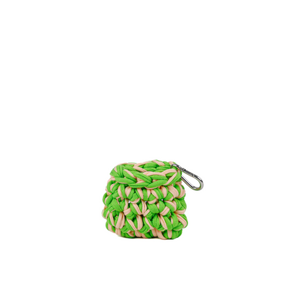 Airpods T-Shirt Yarn Case - Green & Beige