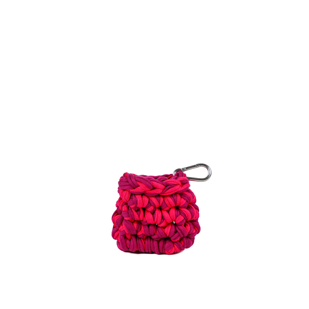 Airpods T-Shirt Yarn Case - Purple & Fuchsia