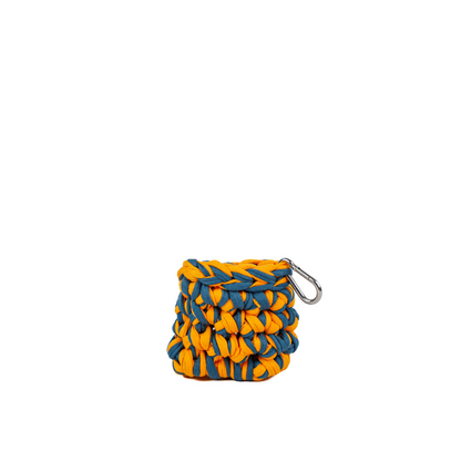 Airpods T-Shirt Yarn Case - Orange & Blue