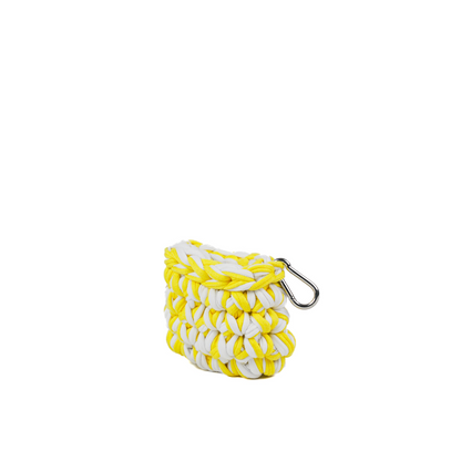 Airpods T- Shirt Yarn Case - Yellow & White